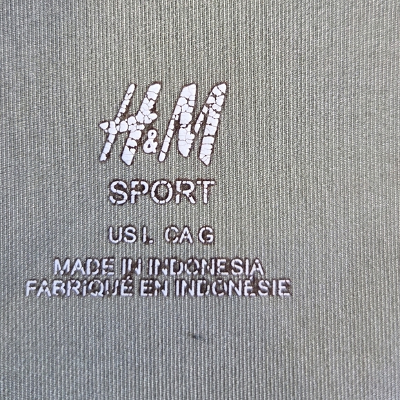 H&M Olive Green Leggings Size L - Picture 4 of 4